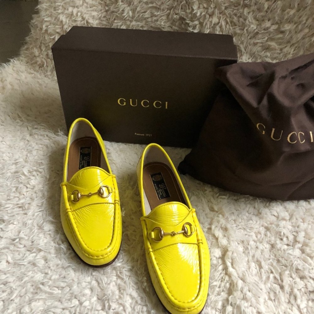 Gucci Loafers in Acid Lime